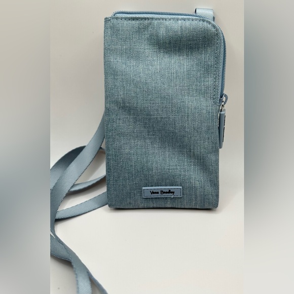Vera Bradley Handbags - Vera Bradley Denim-like Phone Crossbody Bag
